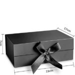 Cutie Cadou Lux, 23x17x7 cm, Negru - imagine 2