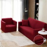 Set Husa Elastica pentru Canapea 2 Locuri + Fata de Perna