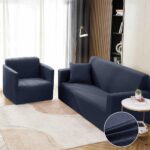 Set Husa Elastica pentru Canapea 2 Locuri + Fata de Perna