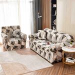 Set Husa Elastica pentru Canapea 2 Locuri + Fata de Perna
