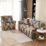 Set Husa Elastica pentru Canapea 2 Locuri + Fata de Perna