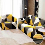 Set Husa Elastica pentru Canapea 2 Locuri + Fata de Perna