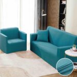 Set Husa Elastica pentru Canapea 2 Locuri + Fata de Perna
