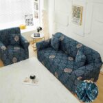 Set Husa Elastica pentru Canapea 2 Locuri + Fata de Perna