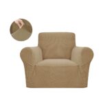 Set  2 Huse Fotolii Lycra - Bej auriu